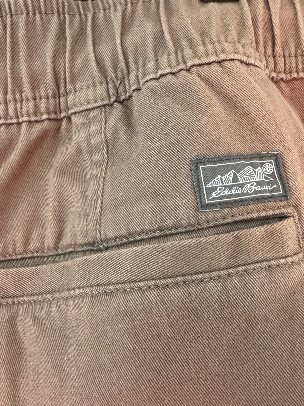 Eddie Bauer Casual Elastic-Waist Pants in Taupe - Picture 4 of 9